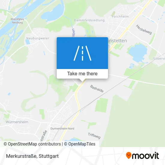 Карта Merkurstraße