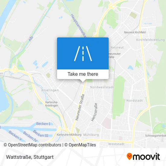 Карта Wattstraße