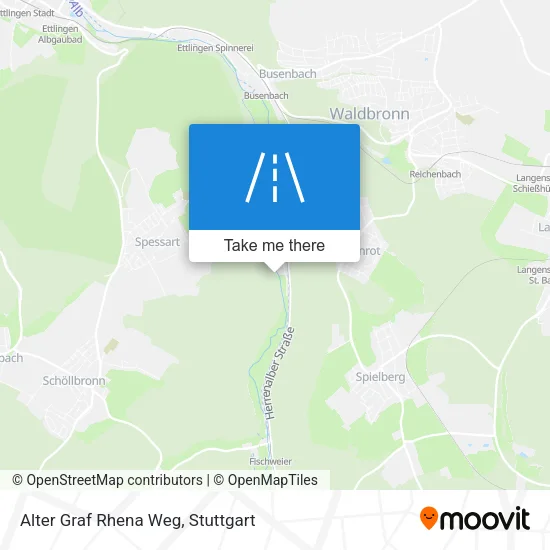 Карта Alter Graf Rhena Weg