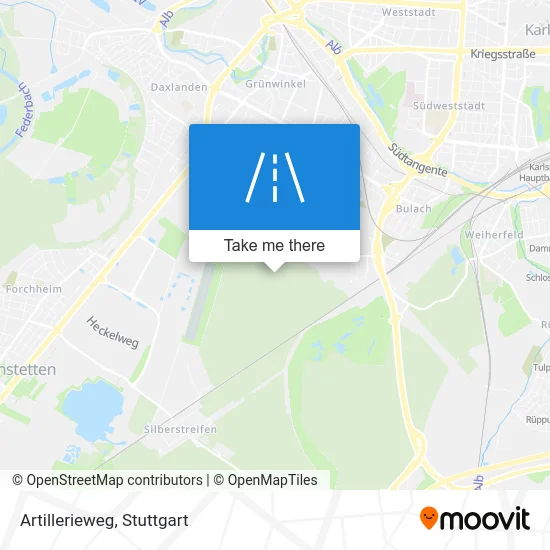 Карта Artillerieweg