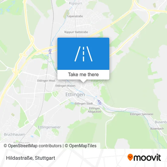 Карта Hildastraße