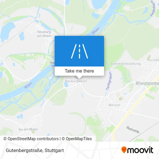 Карта Gutenbergstraße