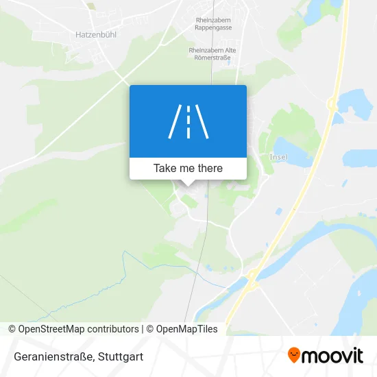 Карта Geranienstraße