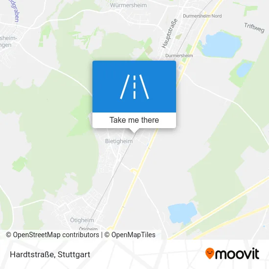 Карта Hardtstraße
