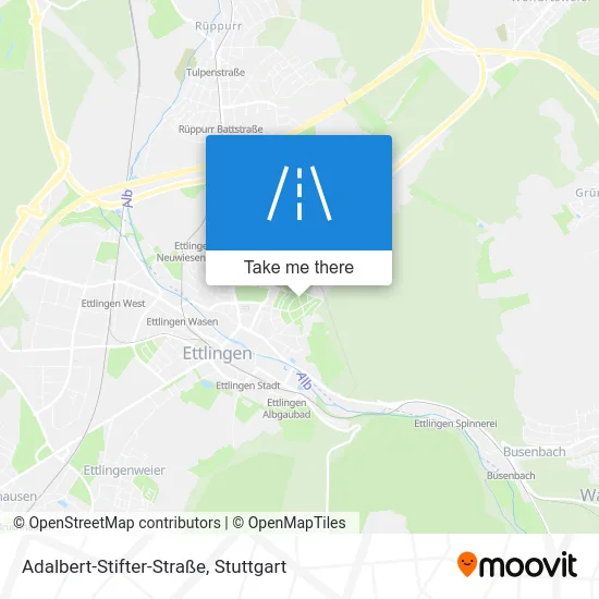 Карта Adalbert-Stifter-Straße