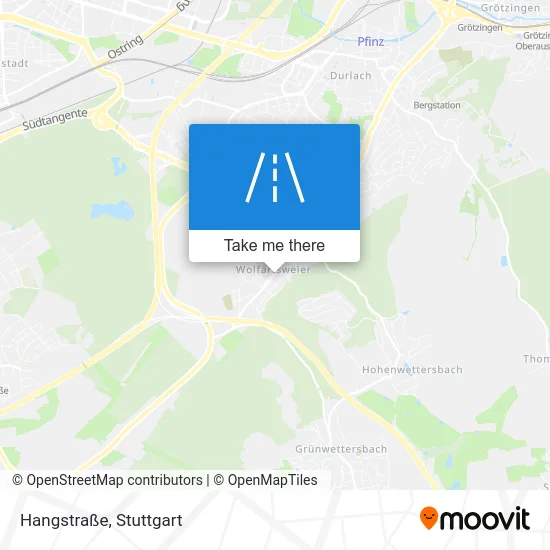 Карта Hangstraße