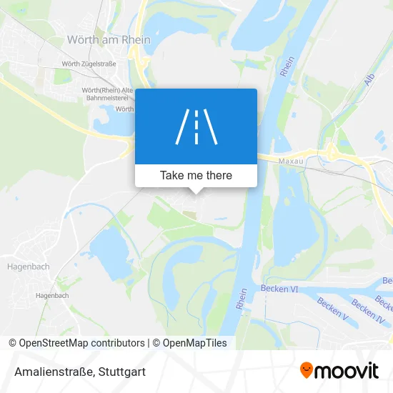 Карта Amalienstraße