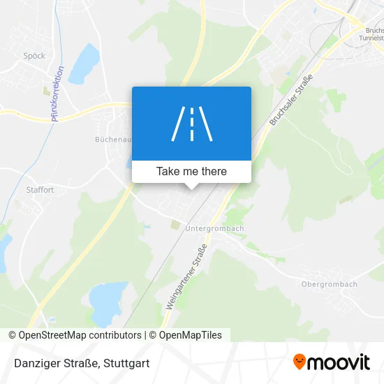 Карта Danziger Straße