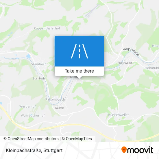 Карта Kleinbachstraße