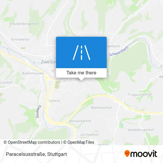 Карта Paracelsusstraße