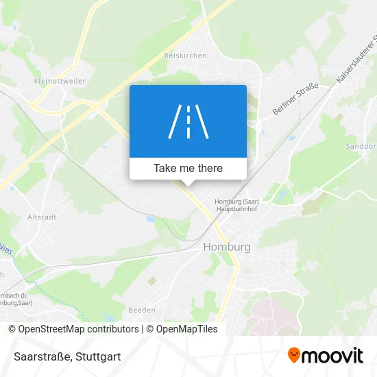Карта Saarstraße