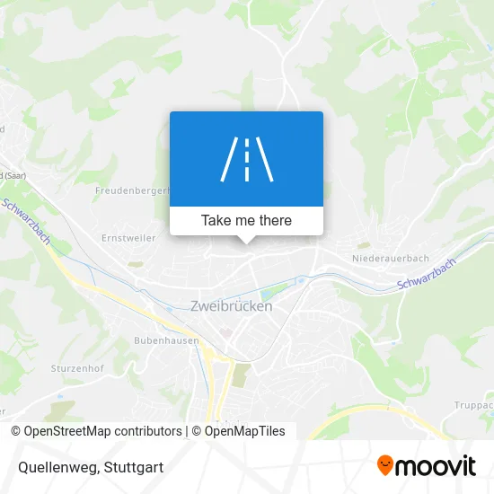 Карта Quellenweg