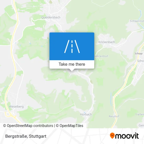 Карта Bergstraße