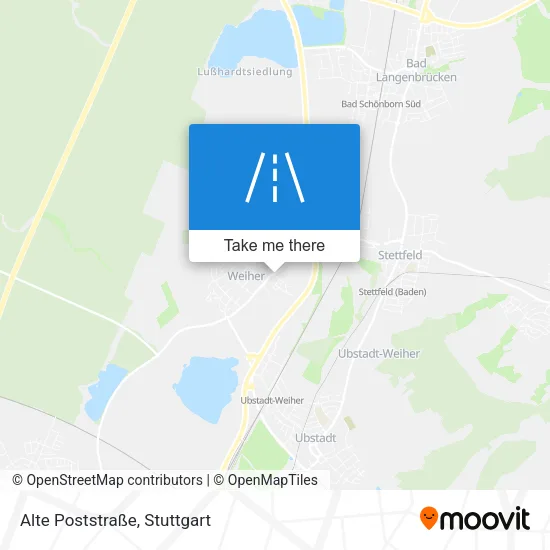 Карта Alte Poststraße