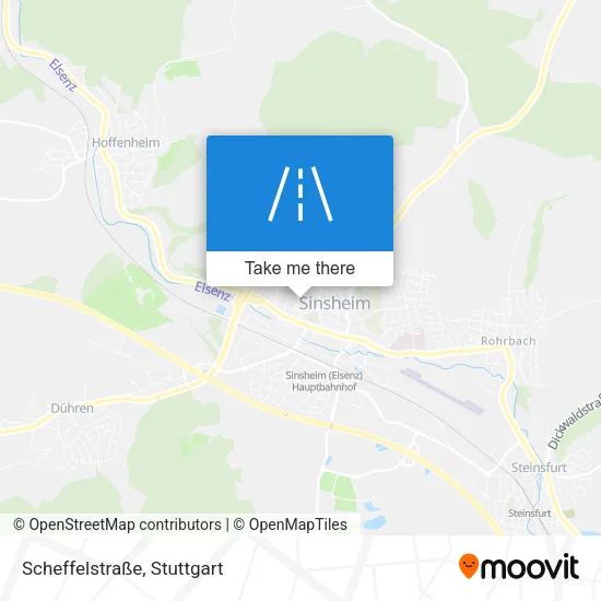 Карта Scheffelstraße