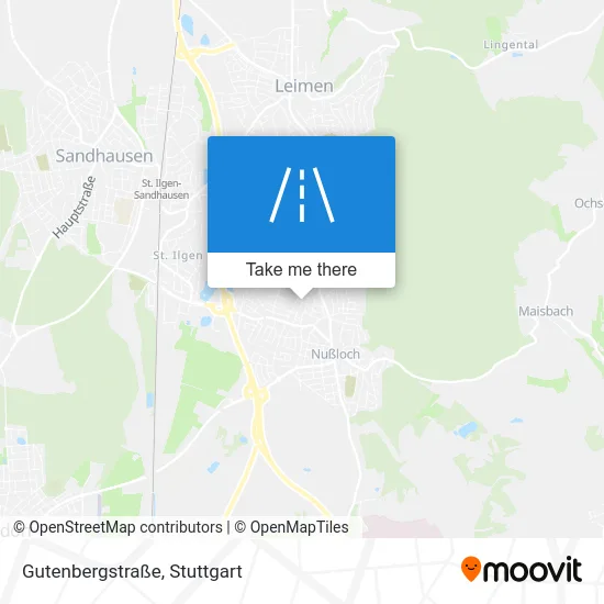 Карта Gutenbergstraße