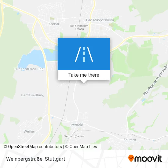 Карта Weinbergstraße