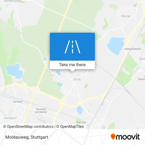 Карта Moldauweg