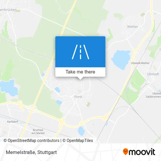 Карта Memelstraße