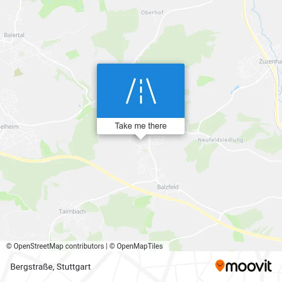 Карта Bergstraße