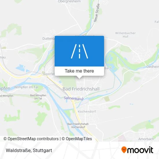 Карта Waldstraße