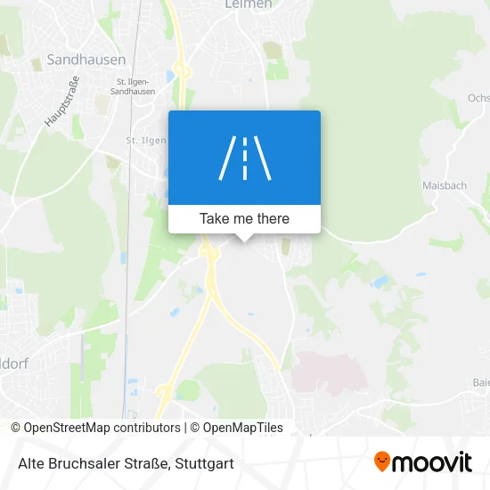 Карта Alte Bruchsaler Straße