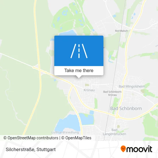 Карта Silcherstraße