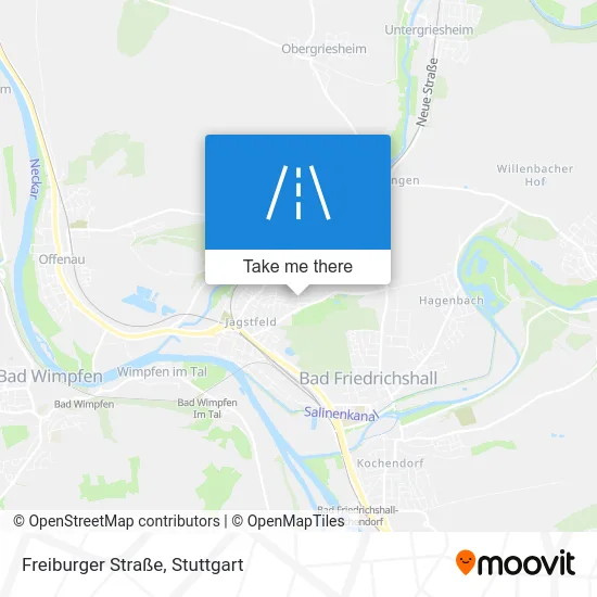 Карта Freiburger Straße