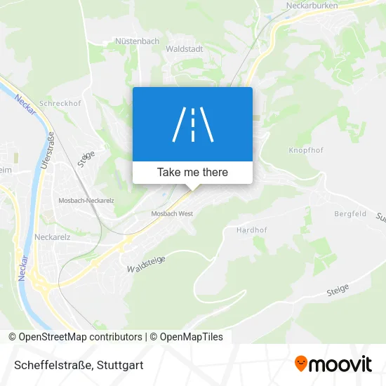 Карта Scheffelstraße