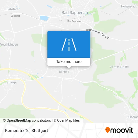 Карта Kernerstraße