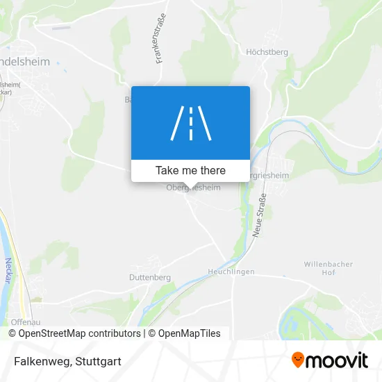 Falkenweg map