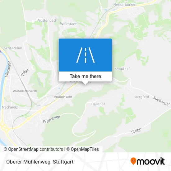 Карта Oberer Mühlenweg