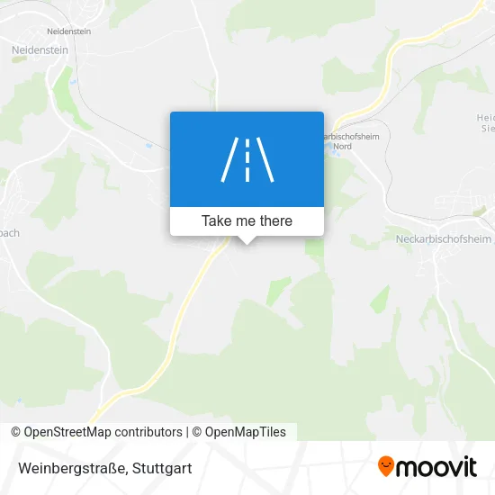 Карта Weinbergstraße