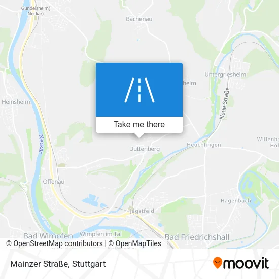 Карта Mainzer Straße