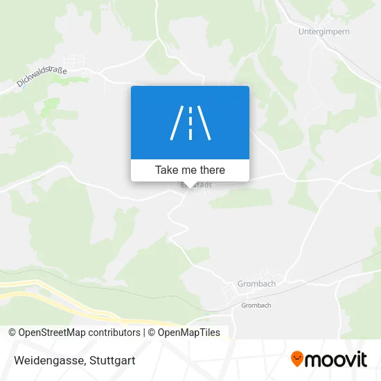 Карта Weidengasse