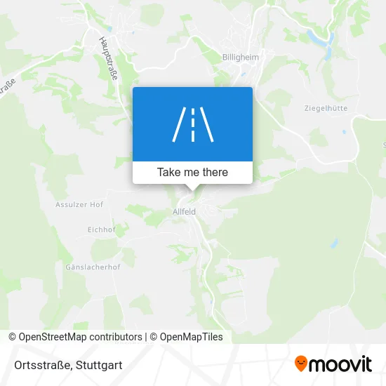 Карта Ortsstraße