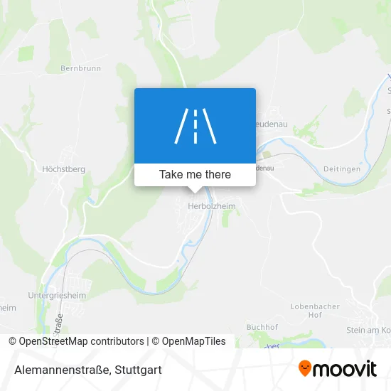 Карта Alemannenstraße