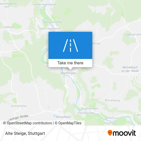 Карта Alte Steige