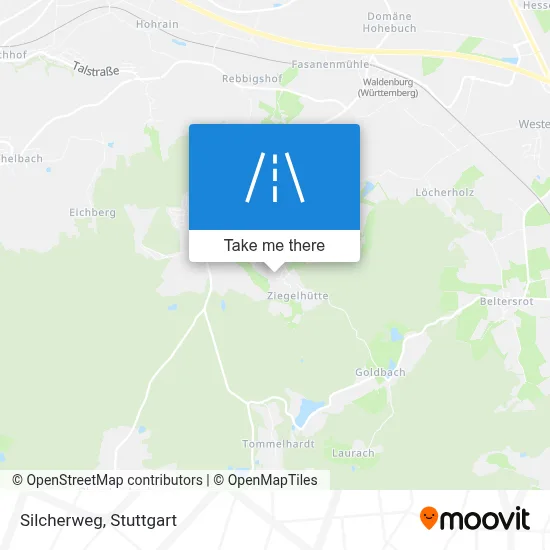 Silcherweg map