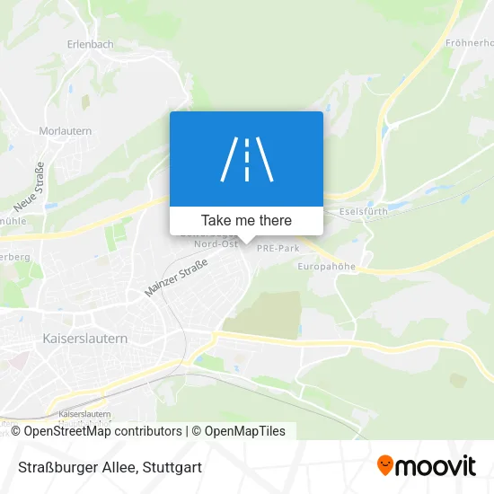 Карта Straßburger Allee