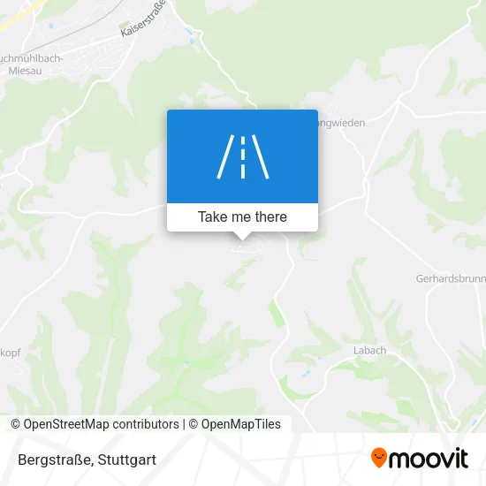 Карта Bergstraße