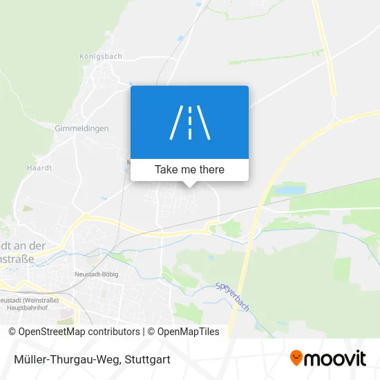 Карта Müller-Thurgau-Weg