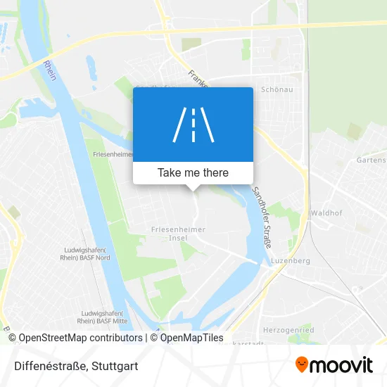 Карта Diffenéstraße