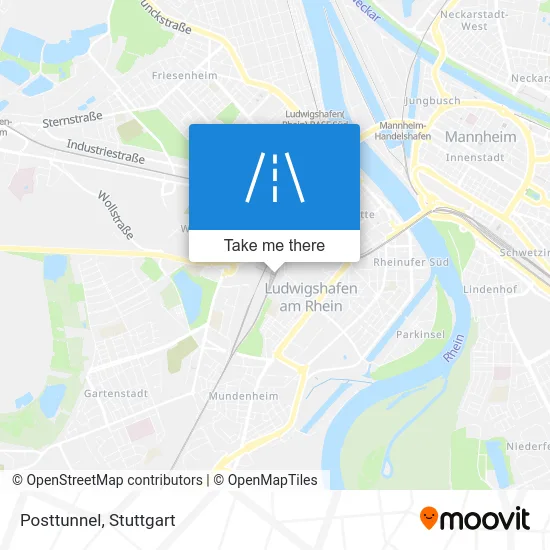 Карта Posttunnel