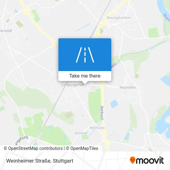 Карта Weinheimer Straße