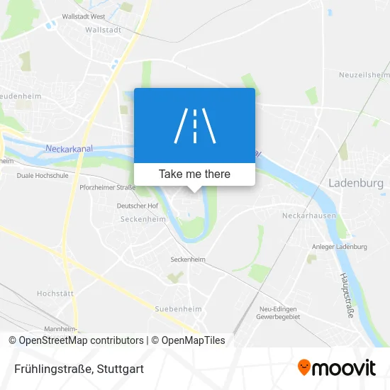 Карта Frühlingstraße