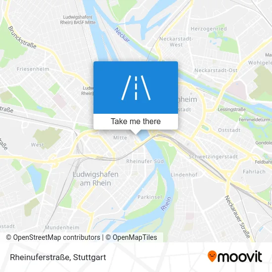 Rheinuferstraße map