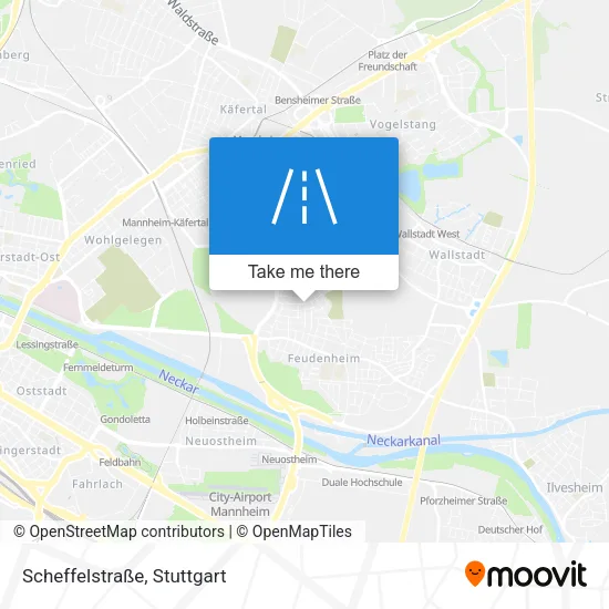 Карта Scheffelstraße