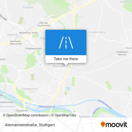 Карта Alemannenstraße