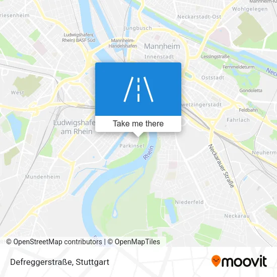 Карта Defreggerstraße